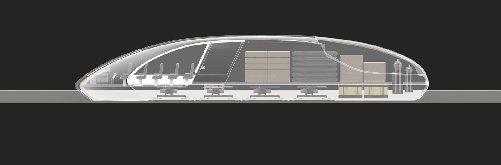 Side section of the shuttle