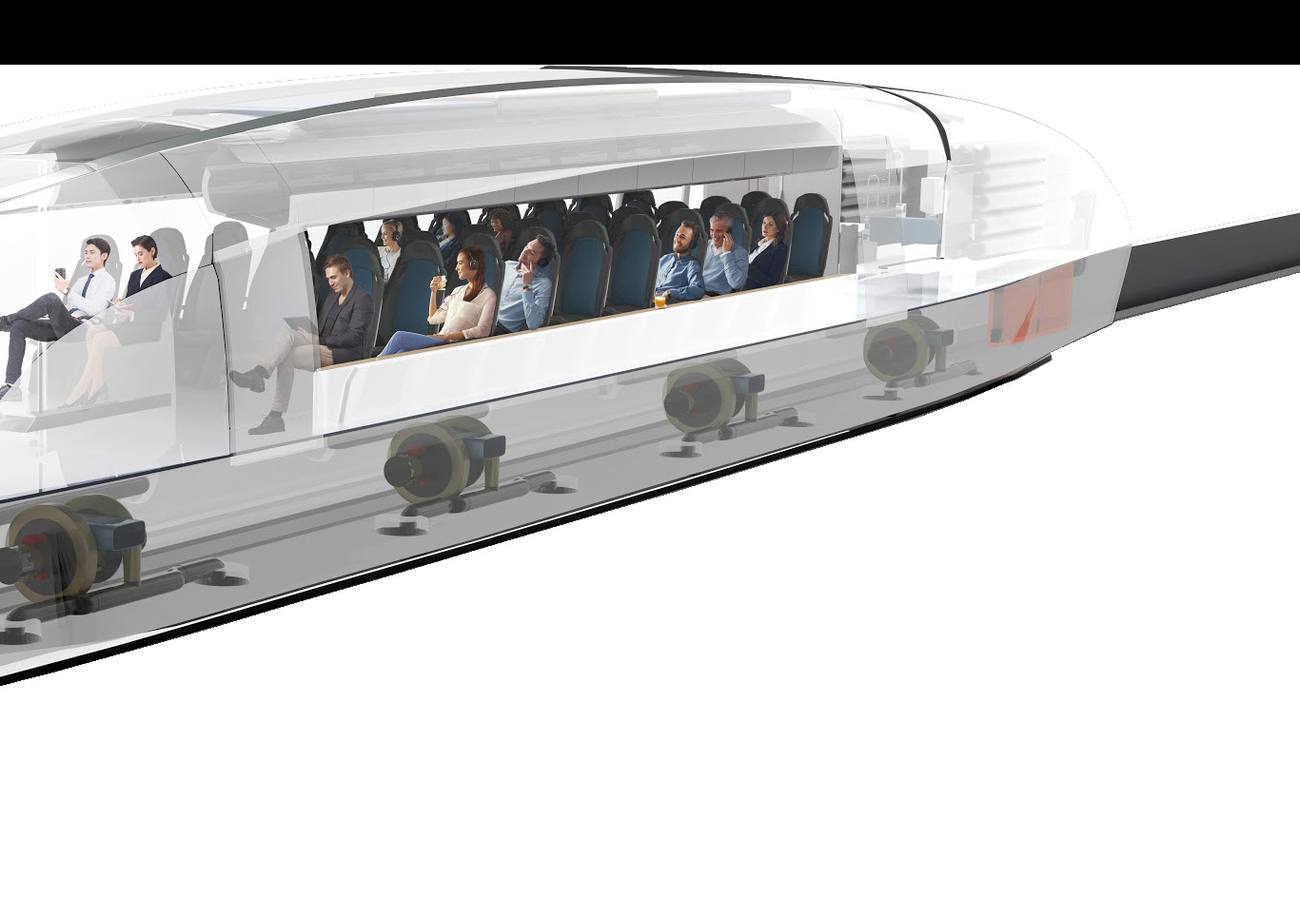 Cutaway view of the Aerotrain nose